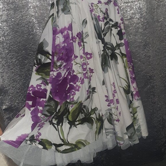 Floral Halter Mini Party Dress - Picture 4 of 7